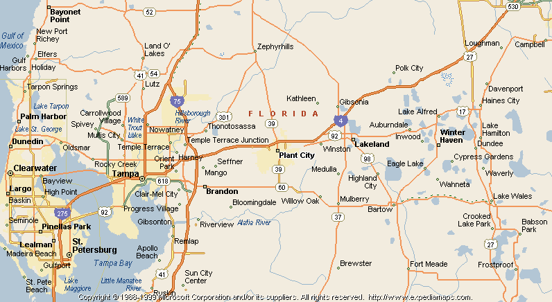 Plant City Florida Map | Zip Code Map